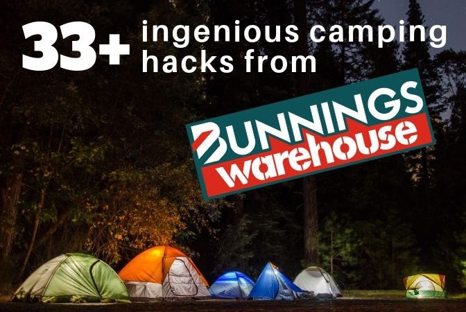 33+ Ingenious Camping Hacks From Bunnings: You can find so many fun, useful, or outright ingenious hacks to make your camping a breeze, all at your favourite Aussie store. Cheaper camping gear than the usual big name camping shops, and you can grab a sausage sizzle on the way in. #bunnings #campinghack #campinghacks #camping #familytravel #sausagesizzle